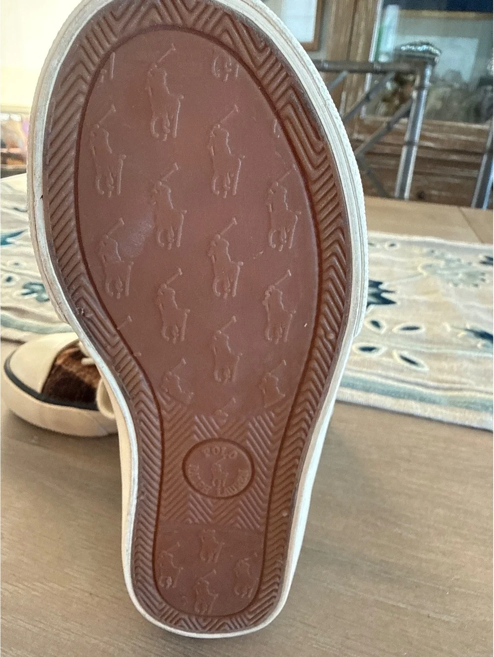 Ralph Lauren Kids Animal Print High Top Sneakers